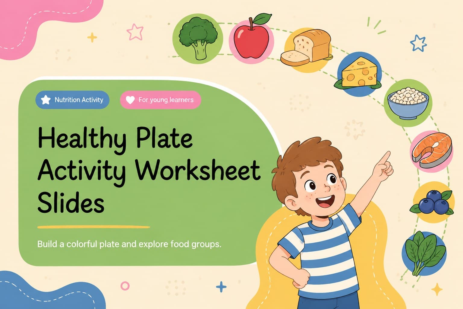 Healthy Plate Activity Worksheet Slides preview