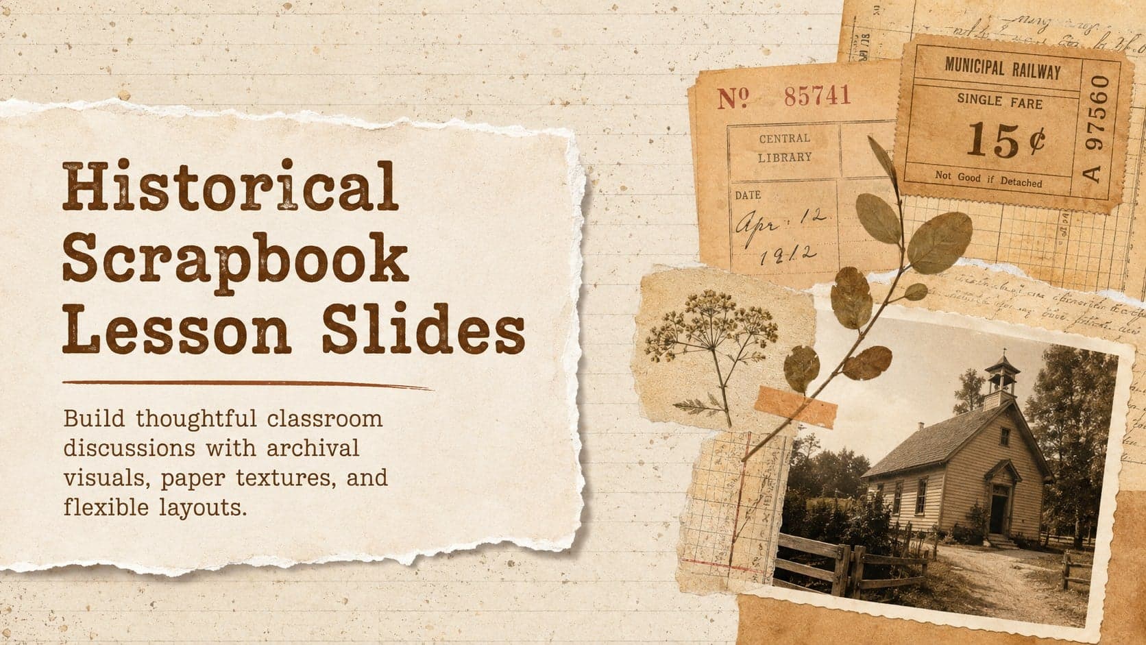 Historical Scrapbook Lesson Slides preview
