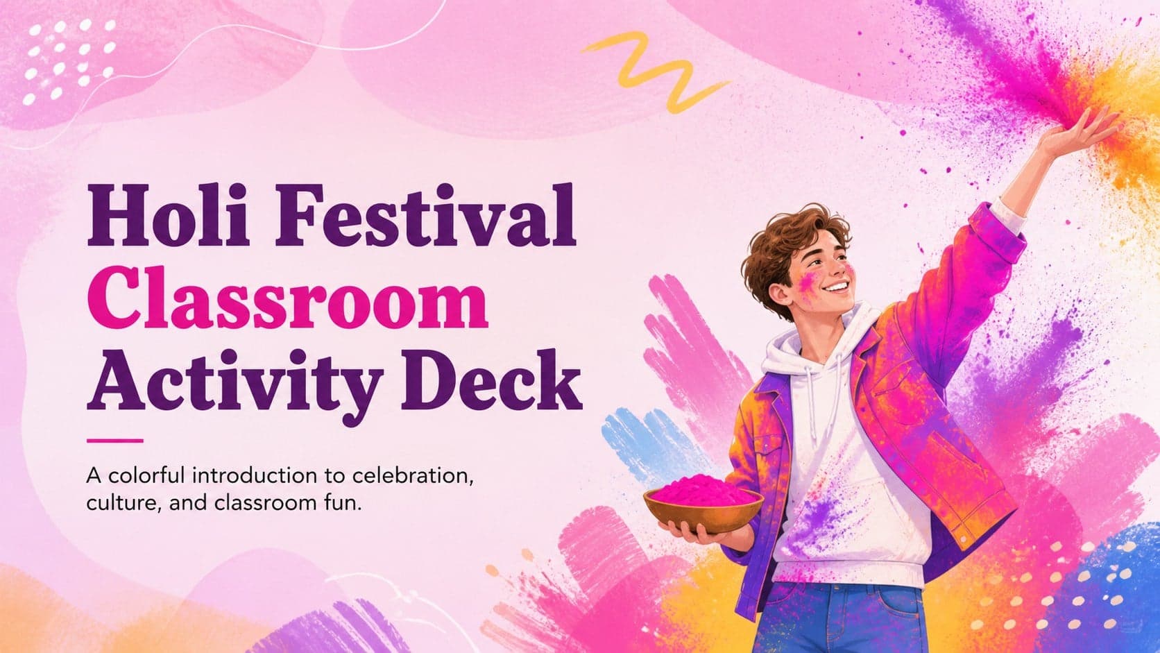 Holi Festival Classroom Activity Deck preview