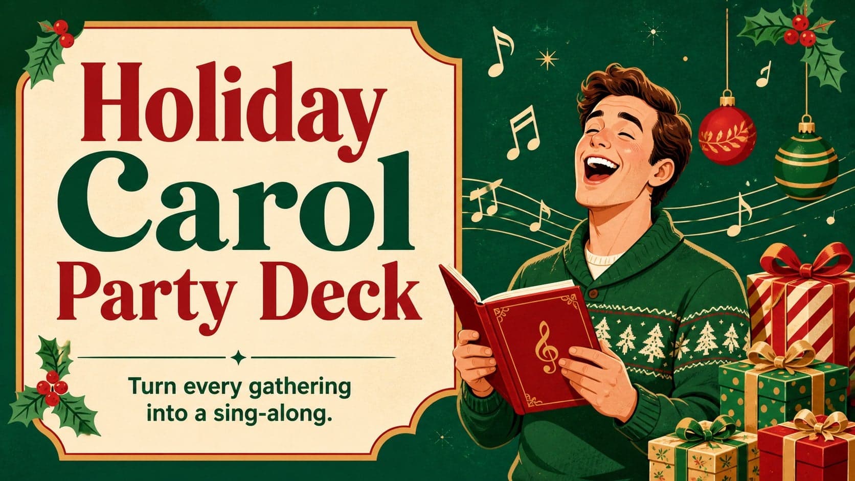 Holiday Carol Party Deck preview