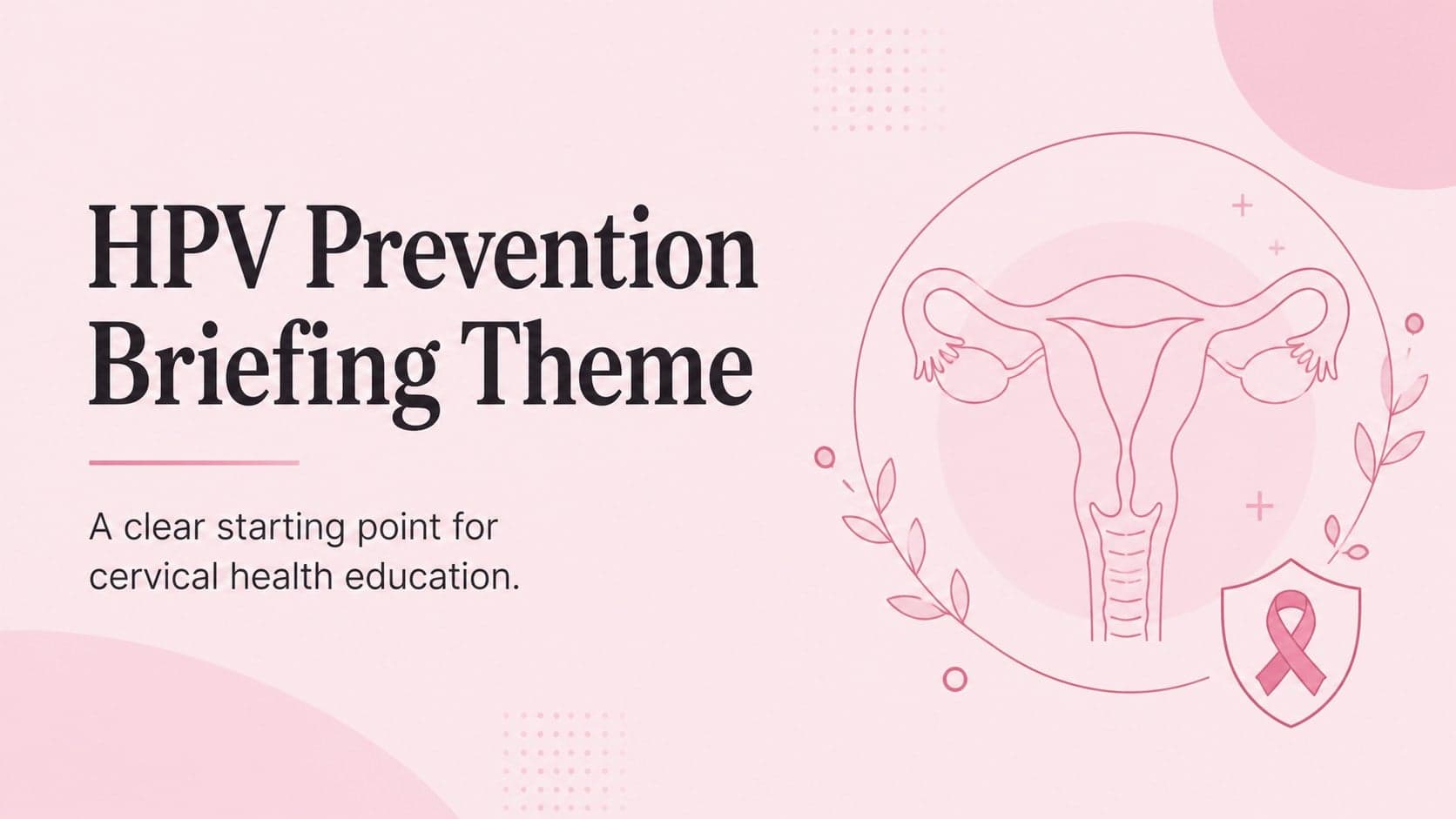 HPV Prevention Briefing Theme preview