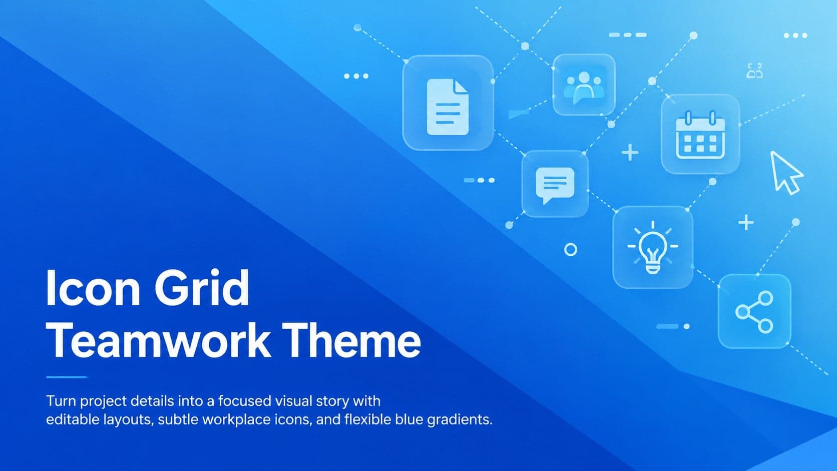 Icon Grid Teamwork Theme preview