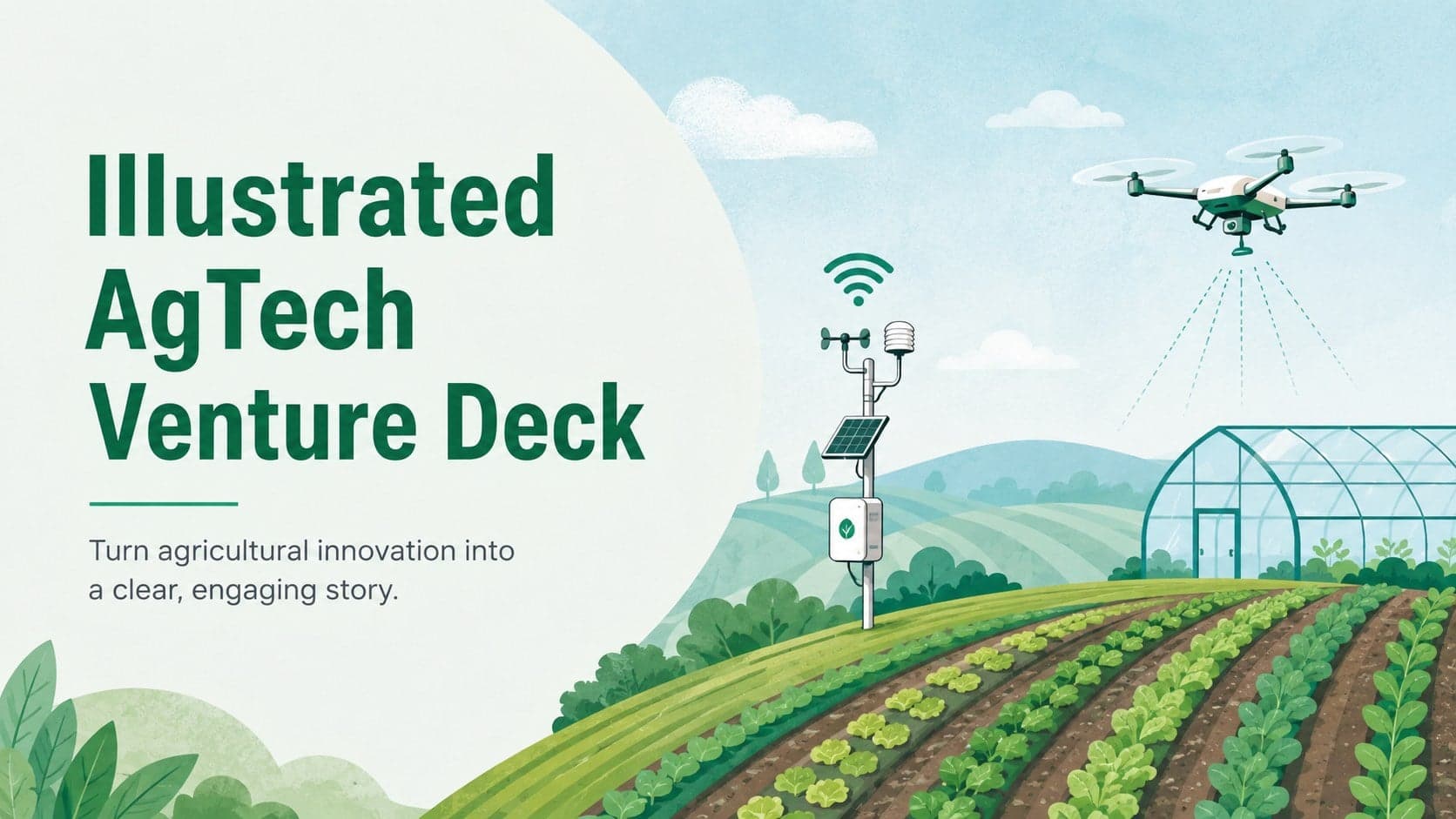 Illustrated AgTech Venture Deck preview