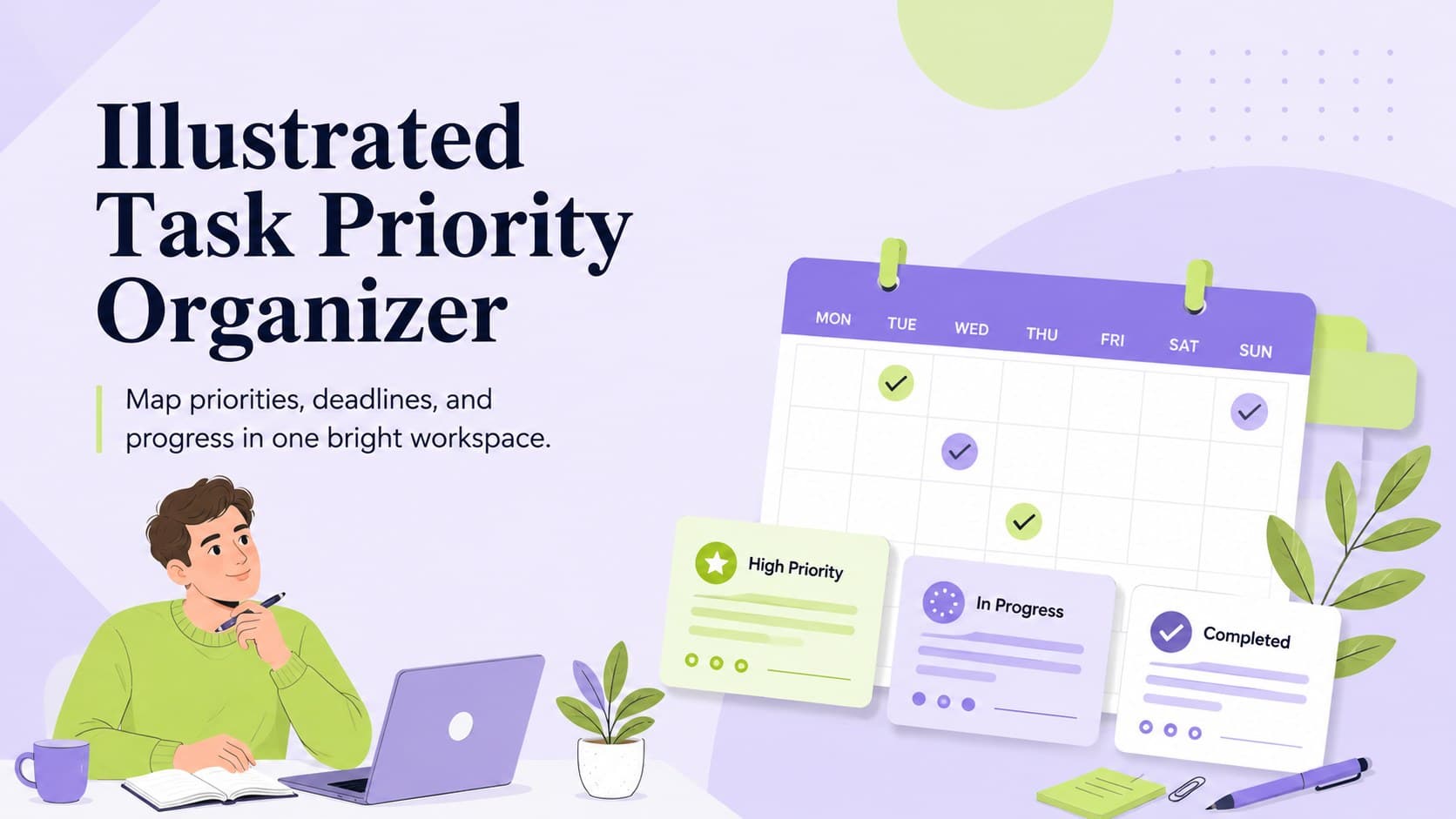 Illustrated Task Priority Organizer preview