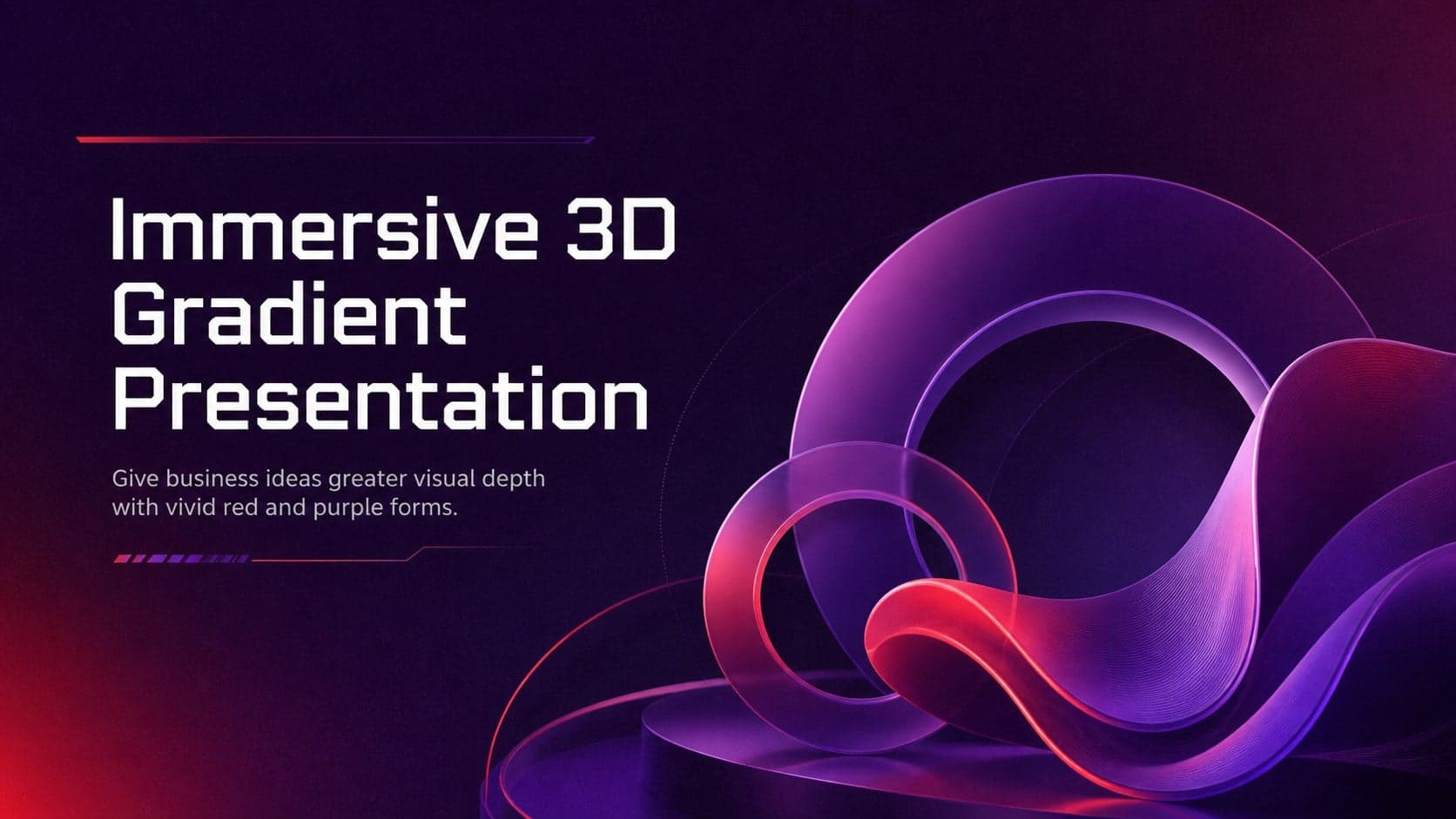 Immersive 3D Gradient Presentation preview