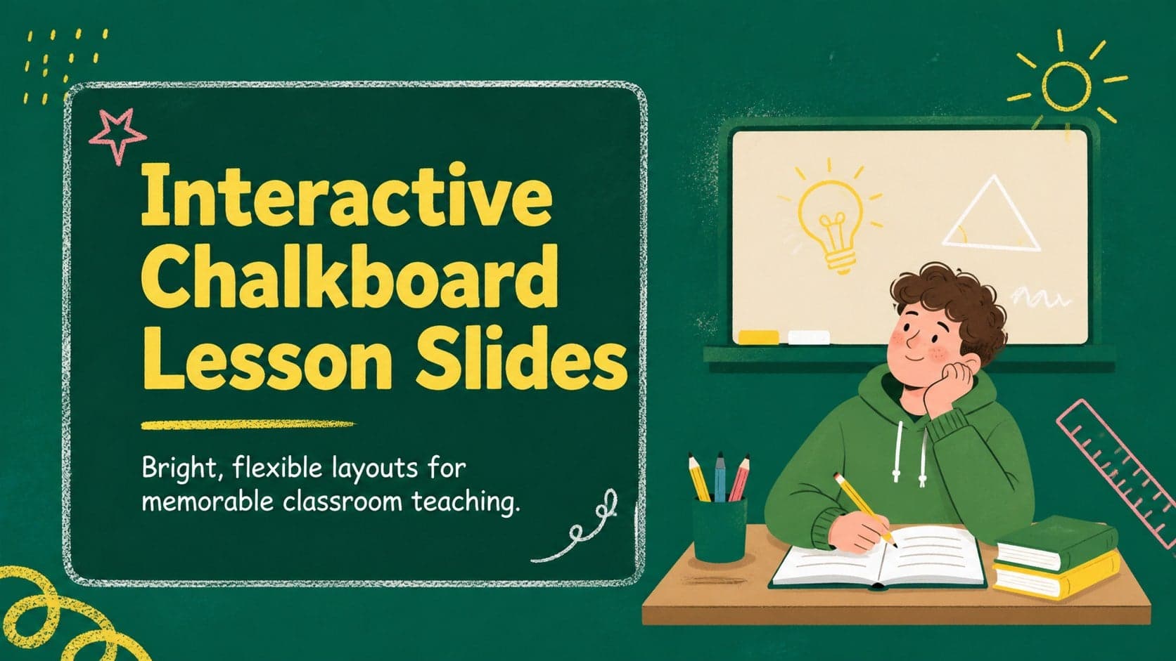 Interactive Chalkboard Lesson Slides preview