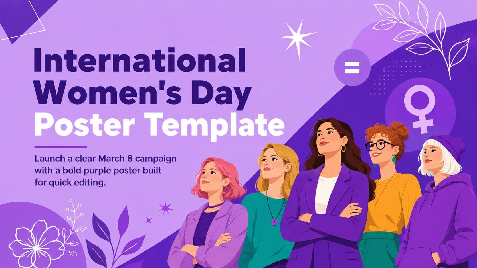 International Women's Day Poster Template preview