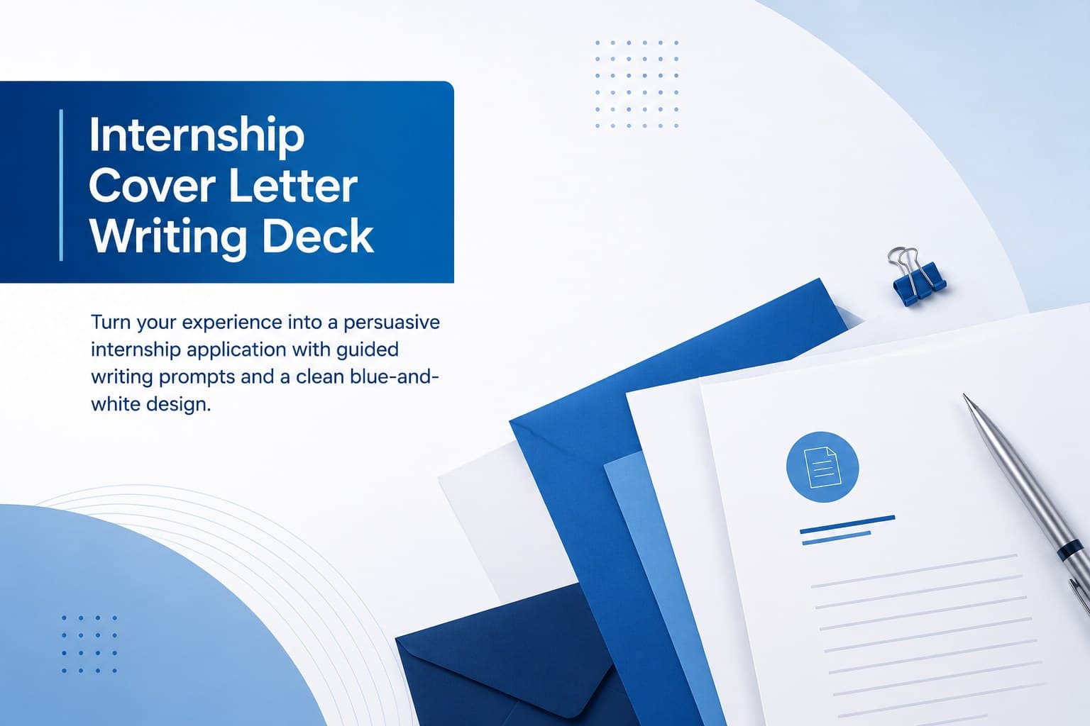 Internship Cover Letter Writing Deck preview