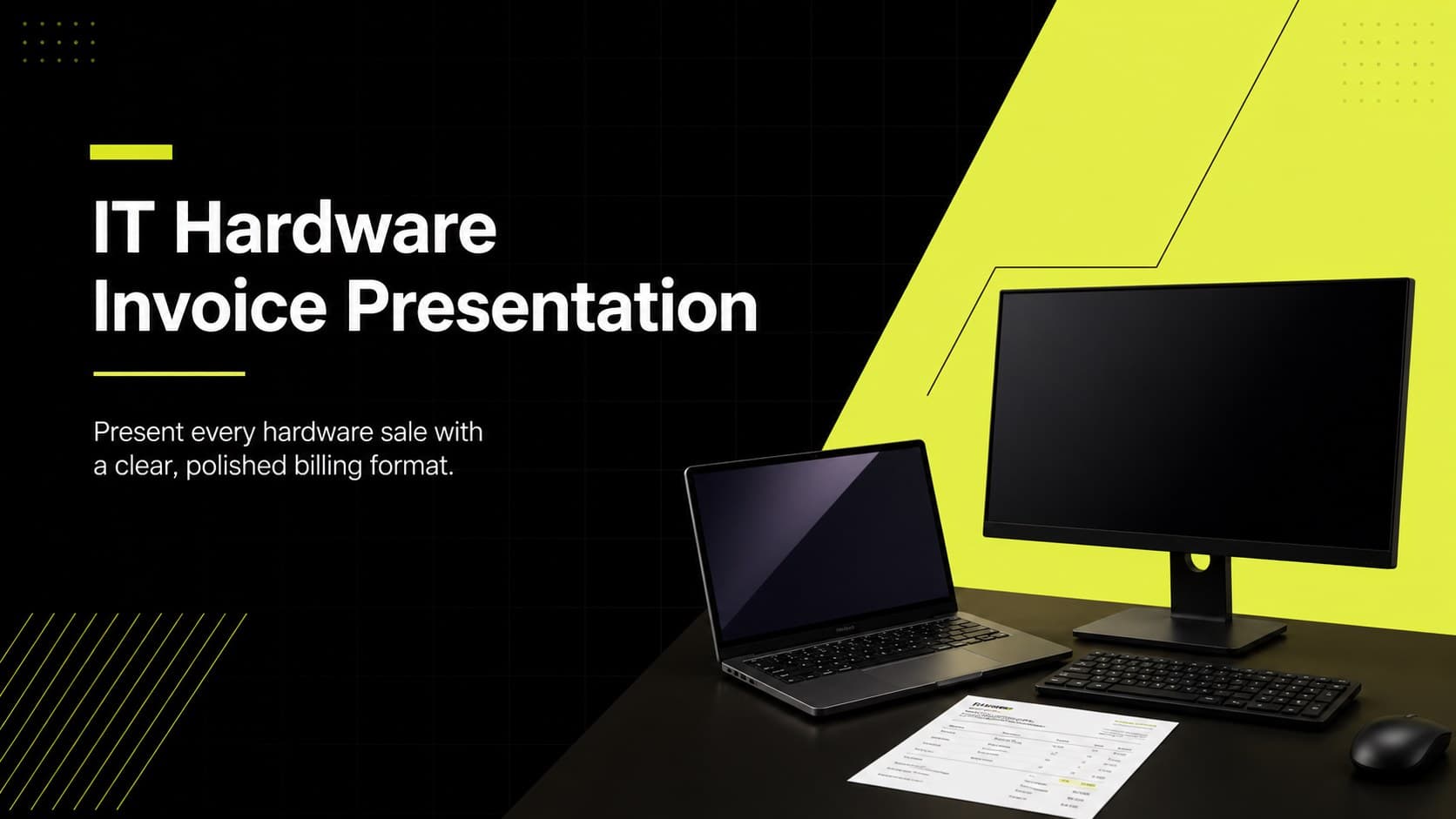 IT Hardware Invoice Presentation preview