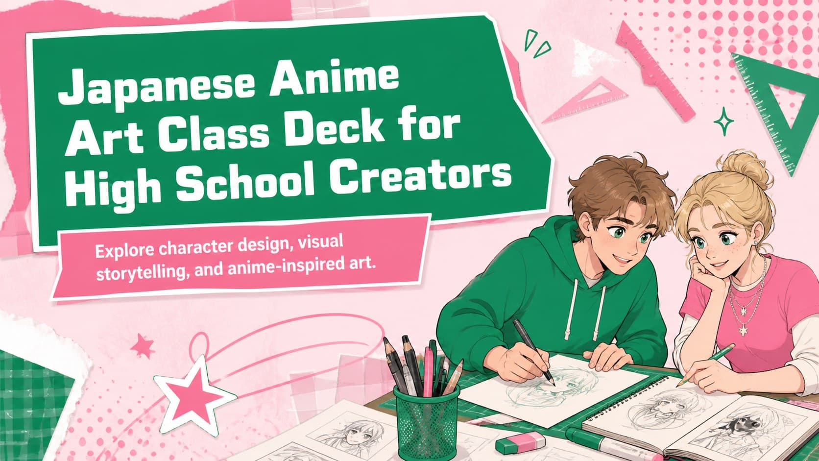 Japanese Anime Art Class Deck for High School Creators preview