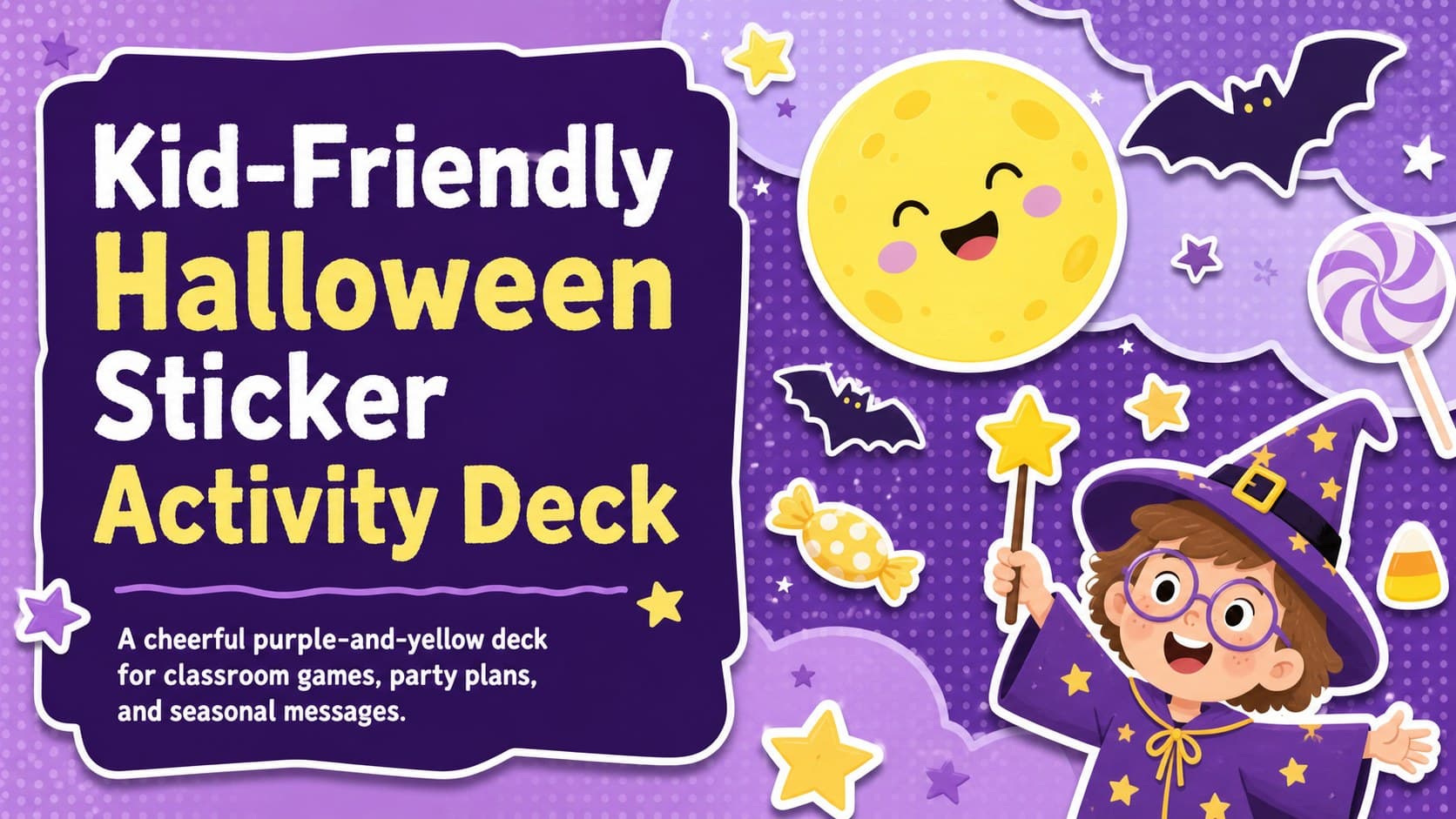 Kid-Friendly Halloween Sticker Activity Deck preview