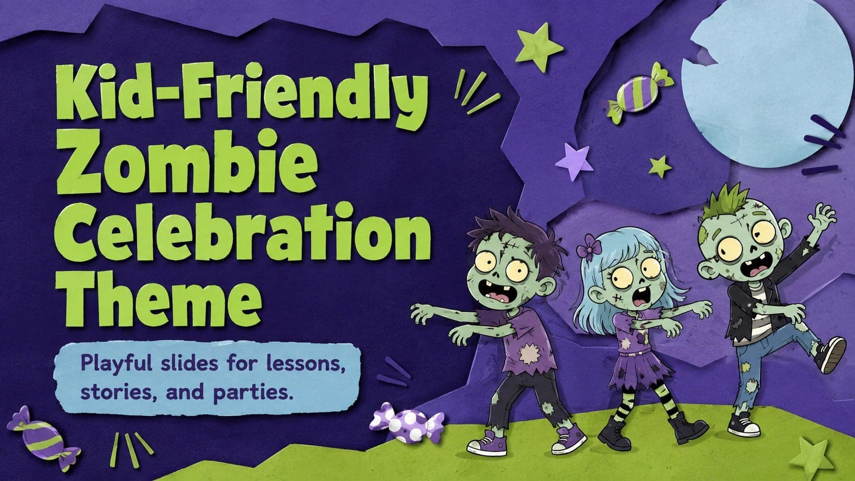 Kid-Friendly Zombie Celebration Theme preview