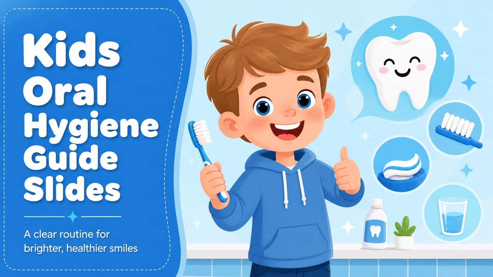 Kids Oral Hygiene Guide Slides preview