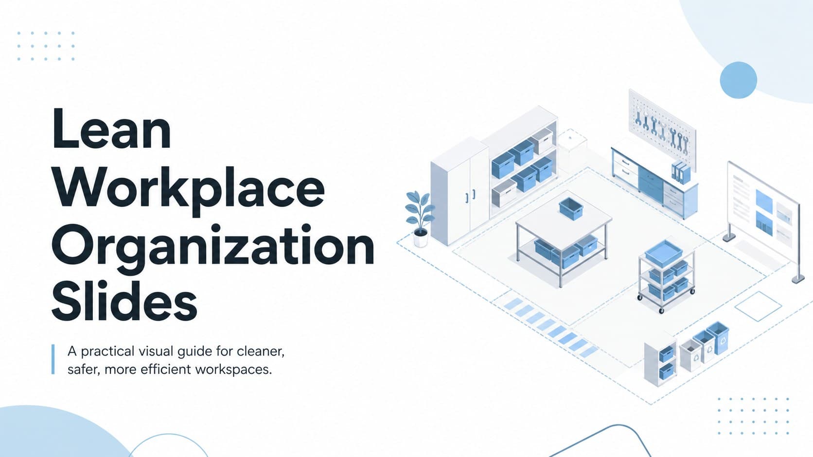 Lean Workplace Organization Slides preview