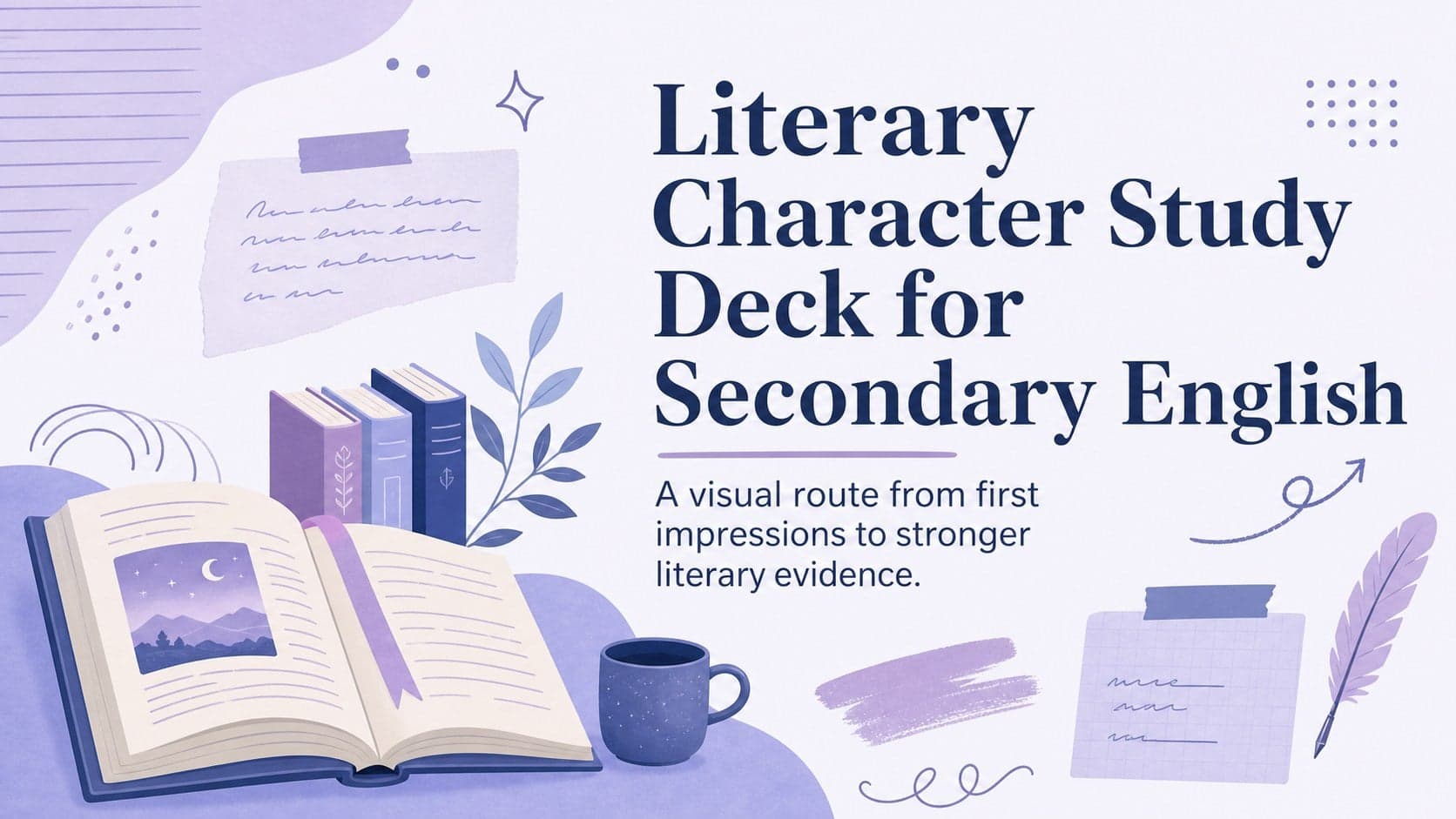 Literary Character Study Deck for Secondary English preview