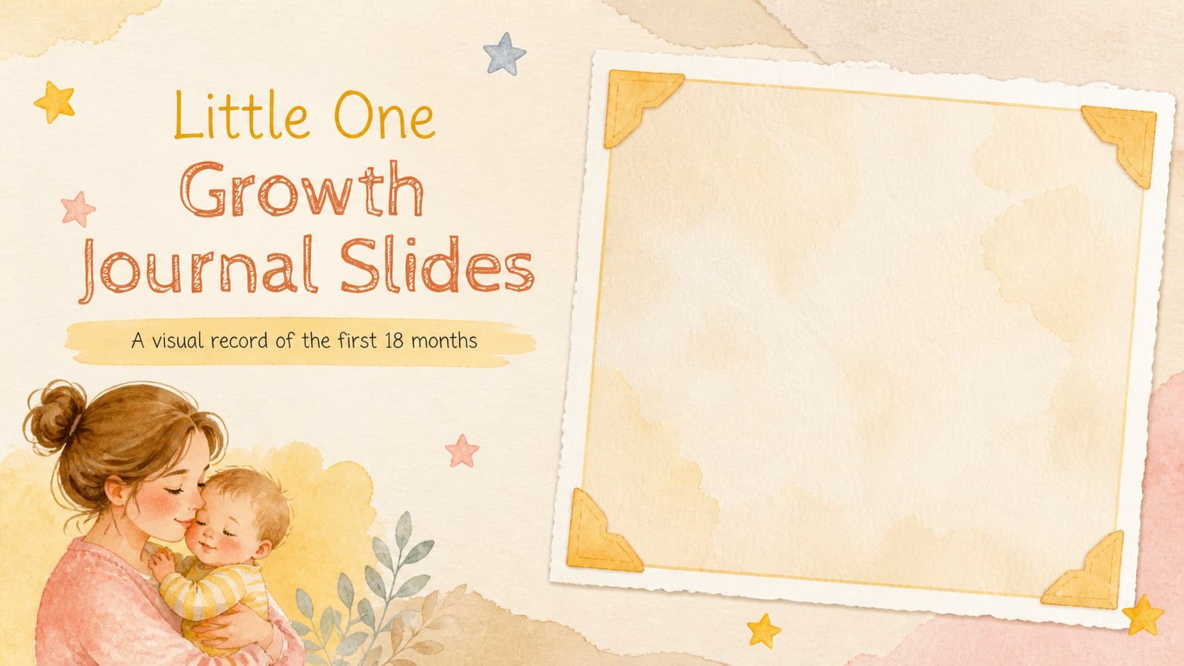 Little One Growth Journal Slides preview