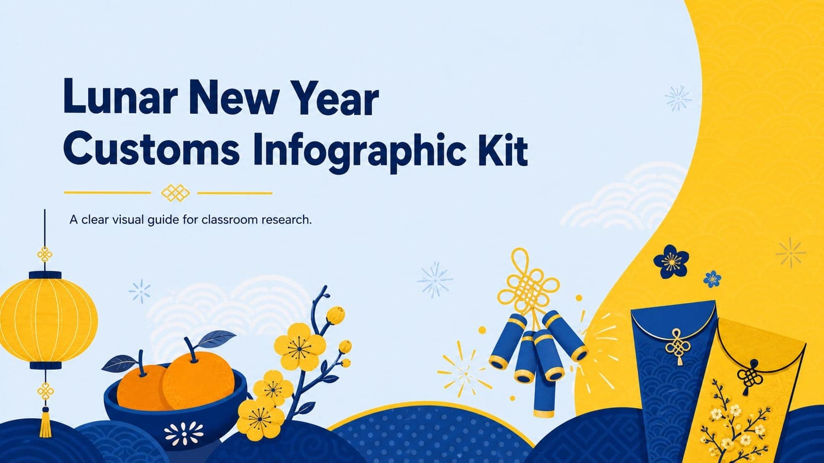 Lunar New Year Customs Infographic Kit preview