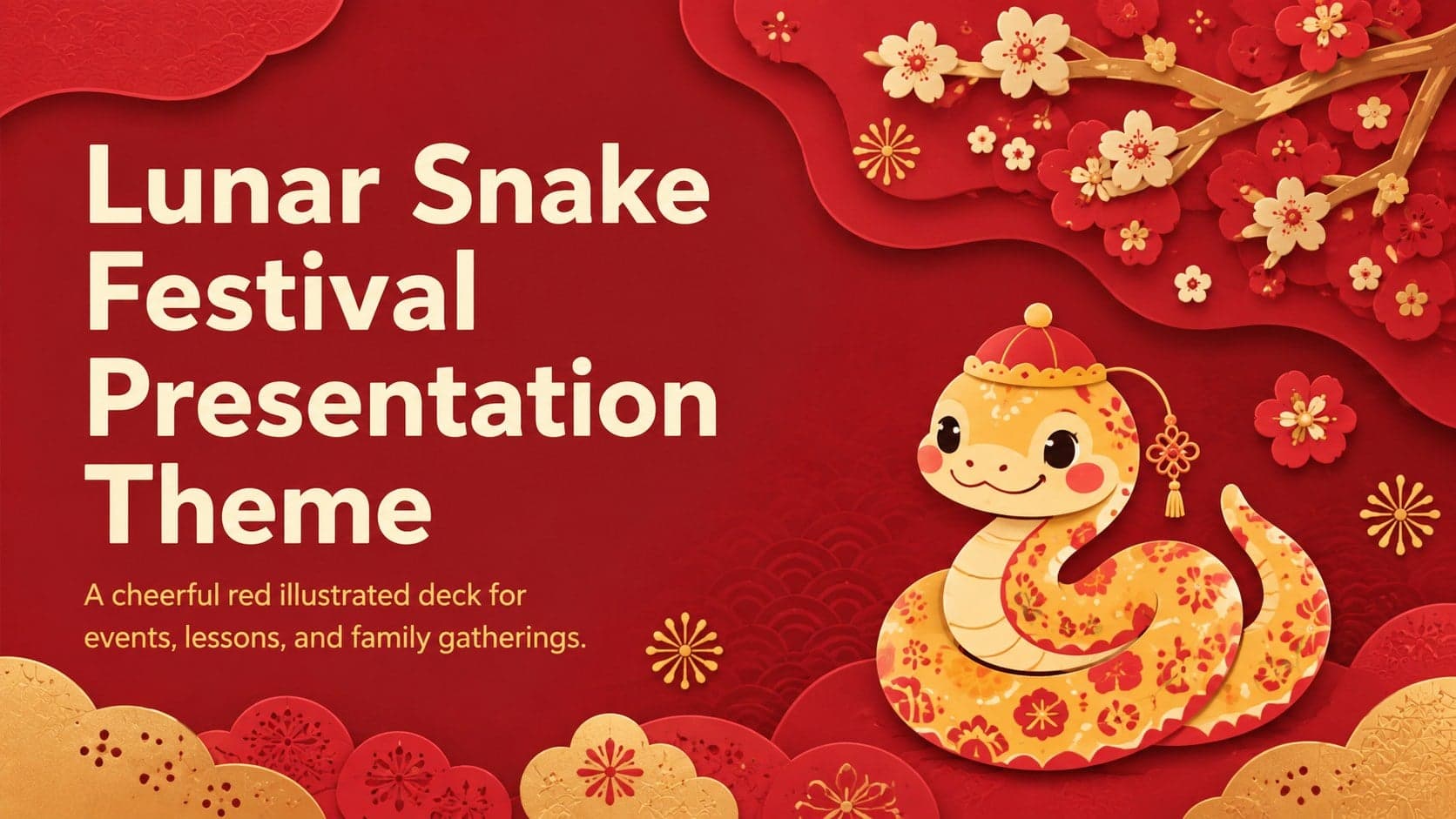 Lunar Snake Festival Presentation Theme preview