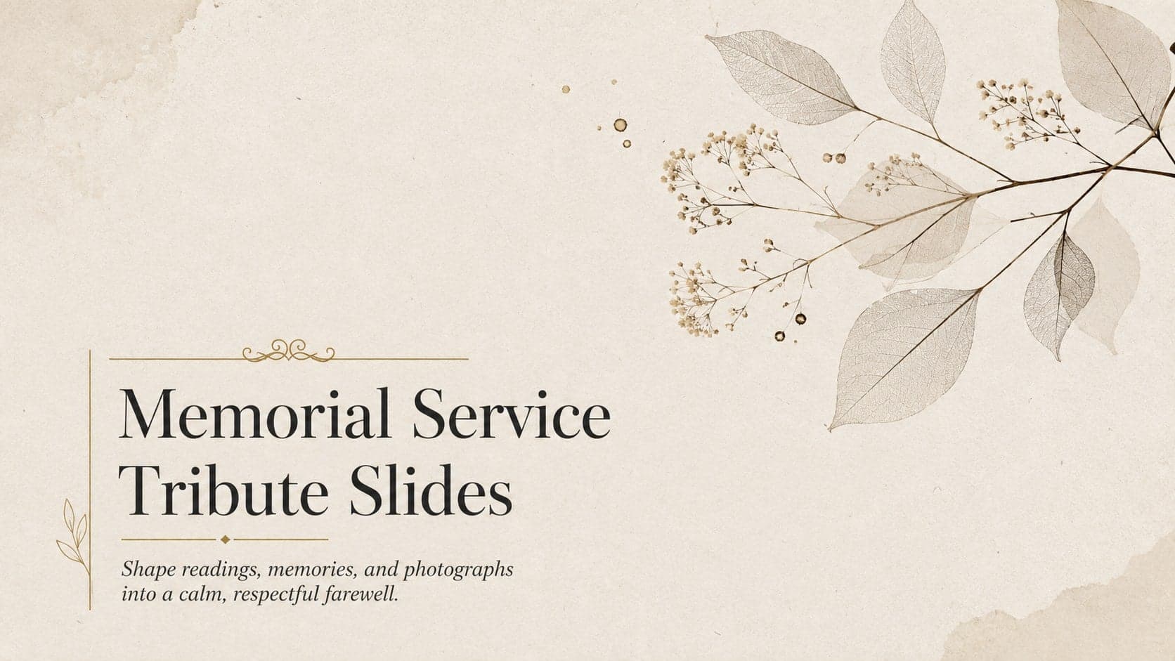 Memorial Service Tribute Slides preview