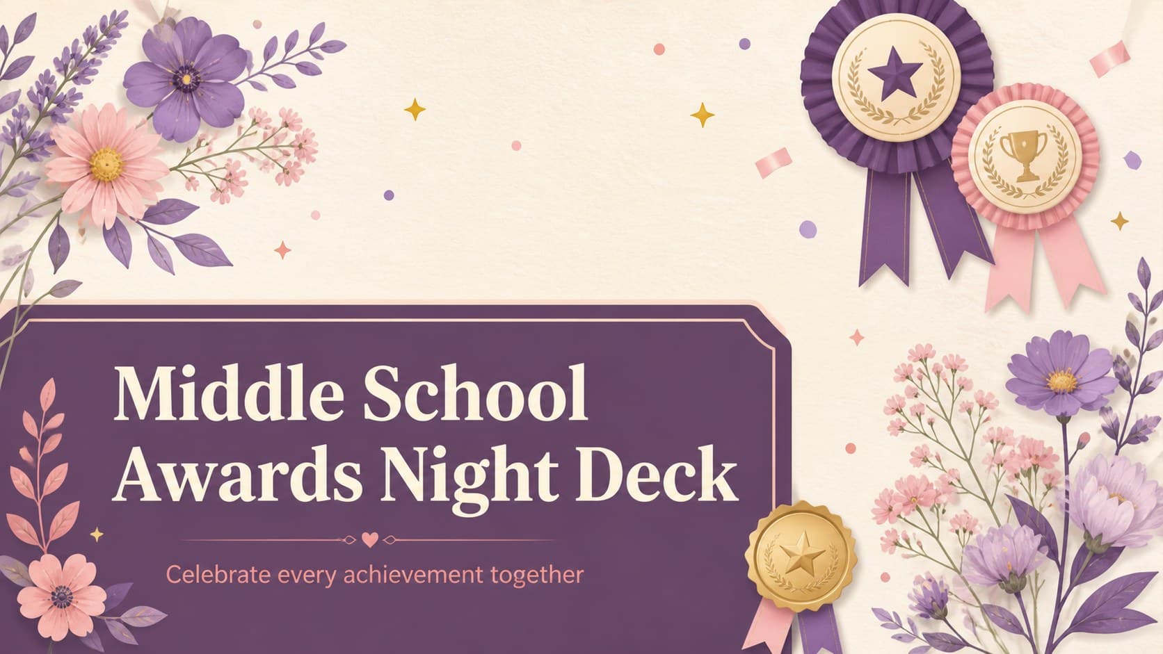Middle School Awards Night Deck preview