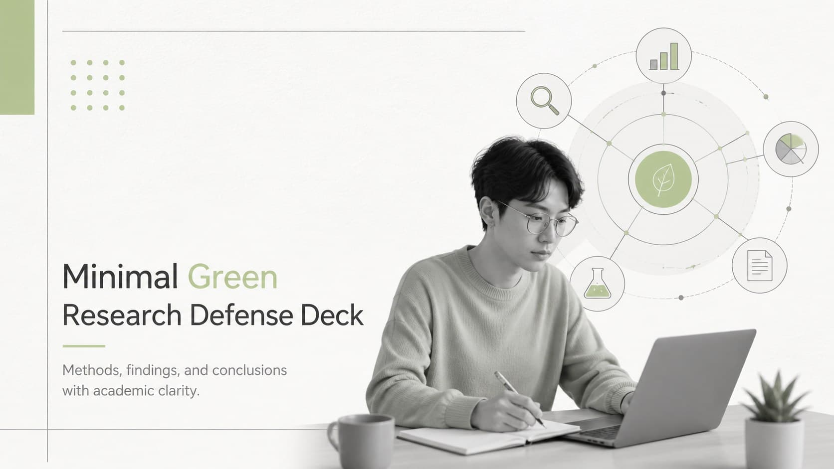 Minimal Green Research Defense Deck preview
