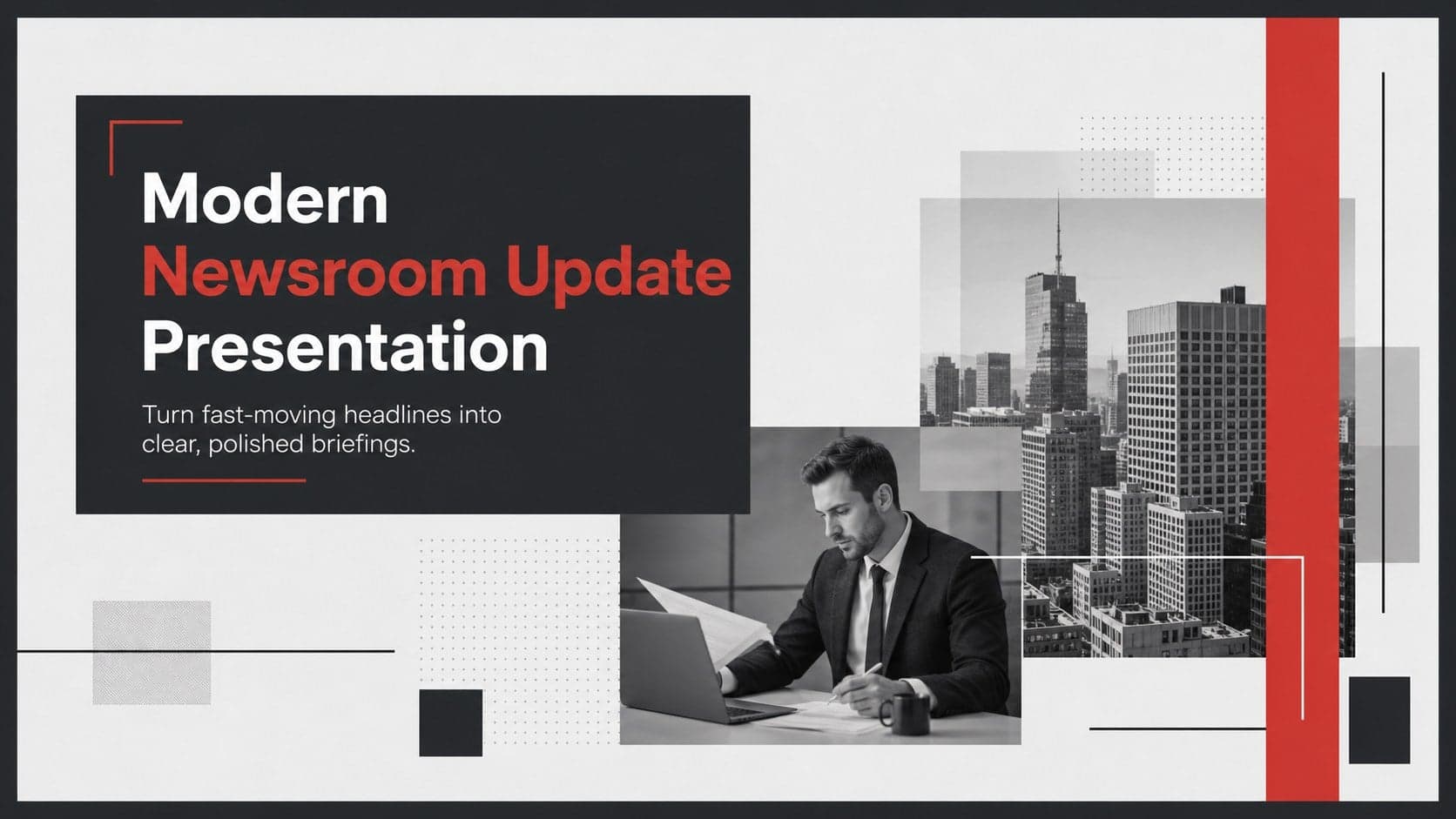 Modern Newsroom Update Presentation preview
