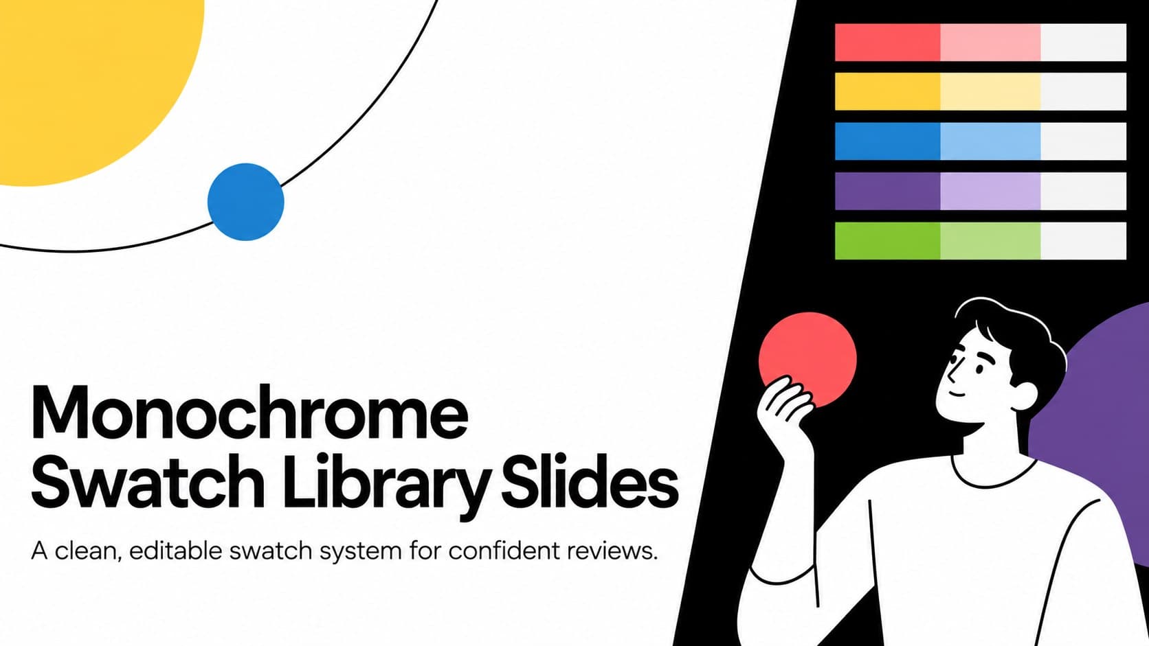 Monochrome Swatch Library Slides preview