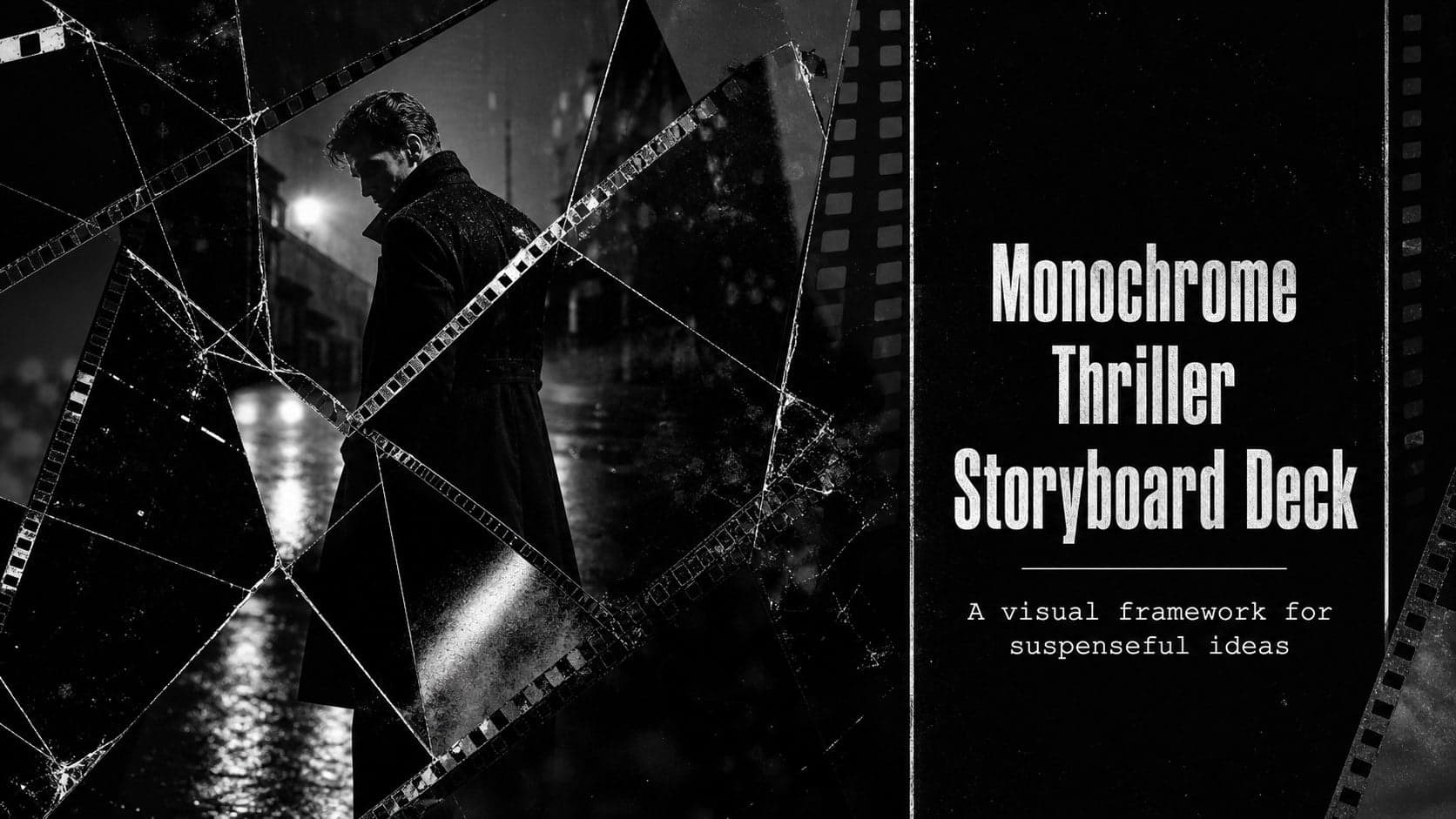 Monochrome Thriller Storyboard Deck preview