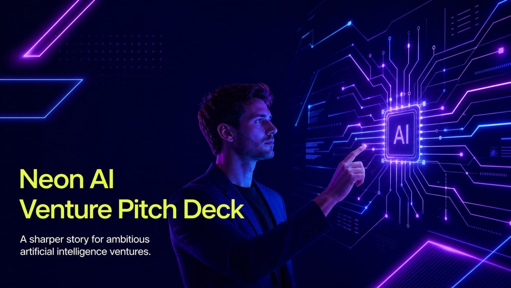 Neon AI Venture Pitch Deck preview