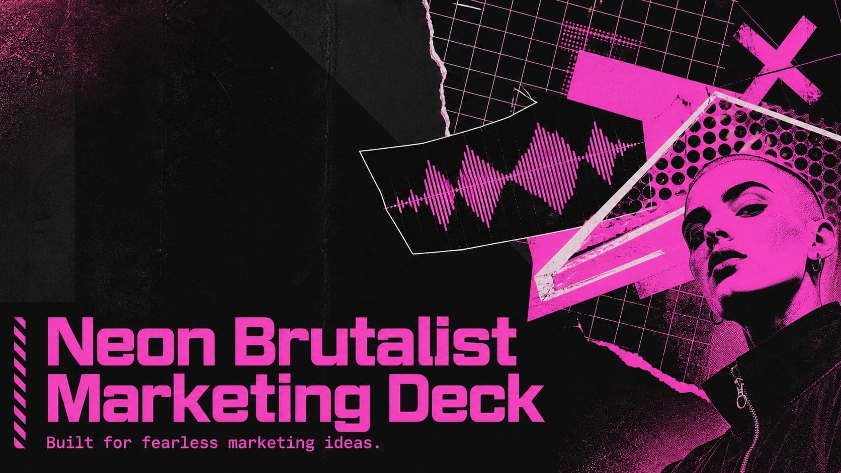 Neon Brutalist Marketing Deck preview