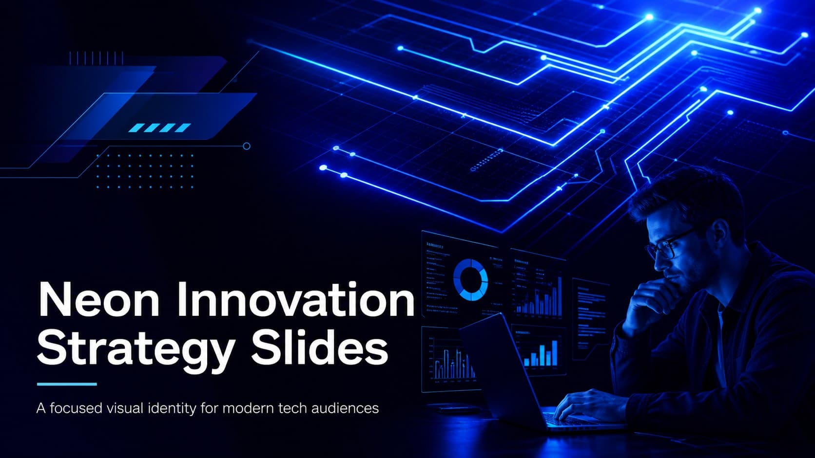 Neon Innovation Strategy Slides preview