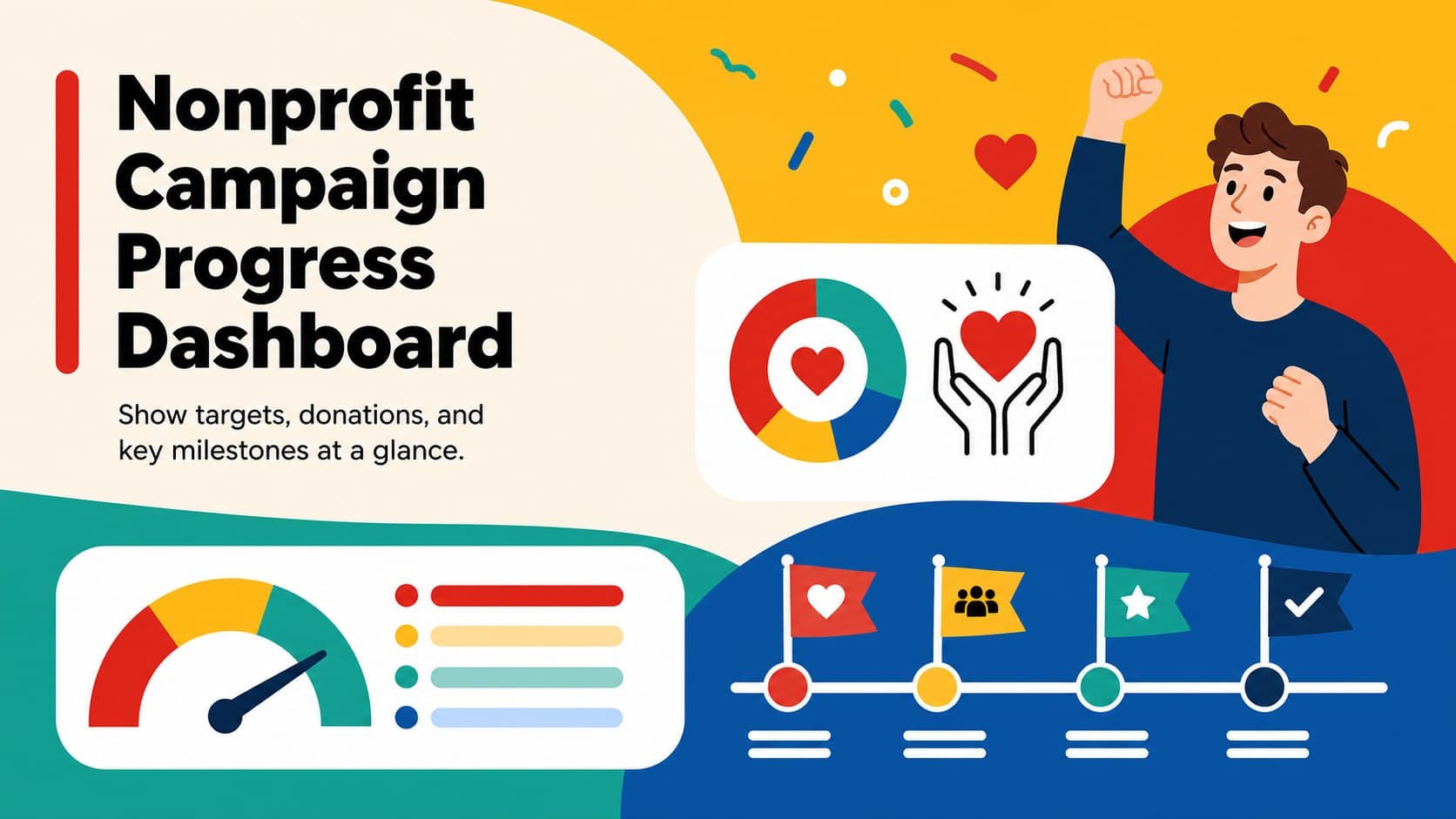 Nonprofit Campaign Progress Dashboard preview