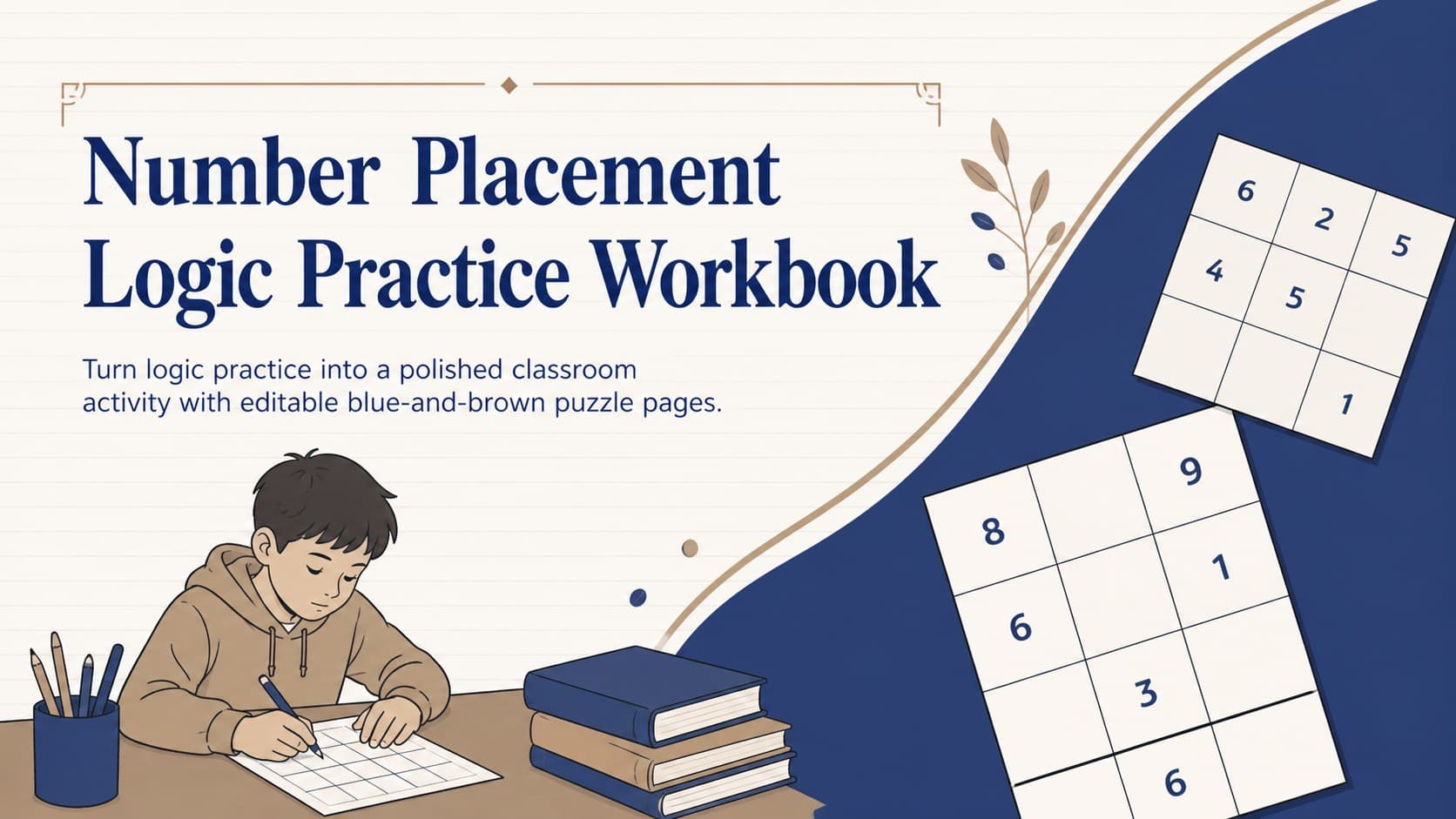 Number Placement Logic Practice Workbook preview