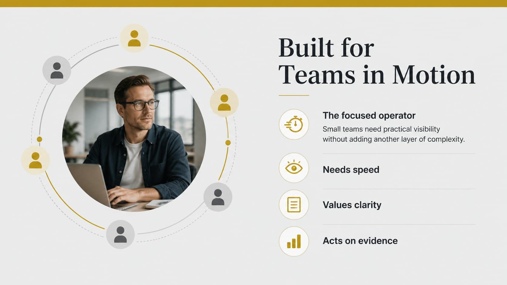 Customer profile slide describing the ideal startup audience with demographic and behavioral highlights.