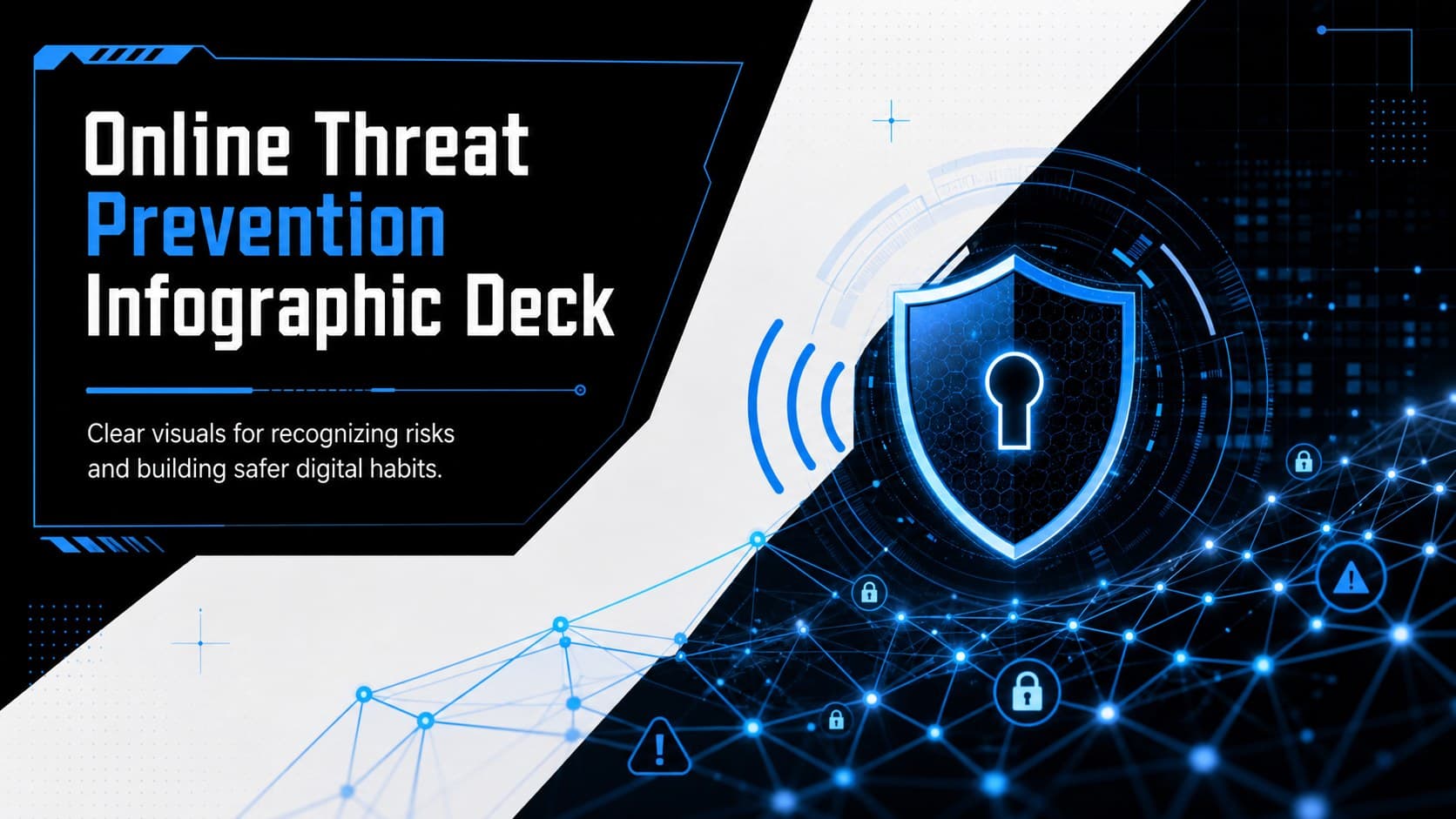 Online Threat Prevention Infographic Deck preview
