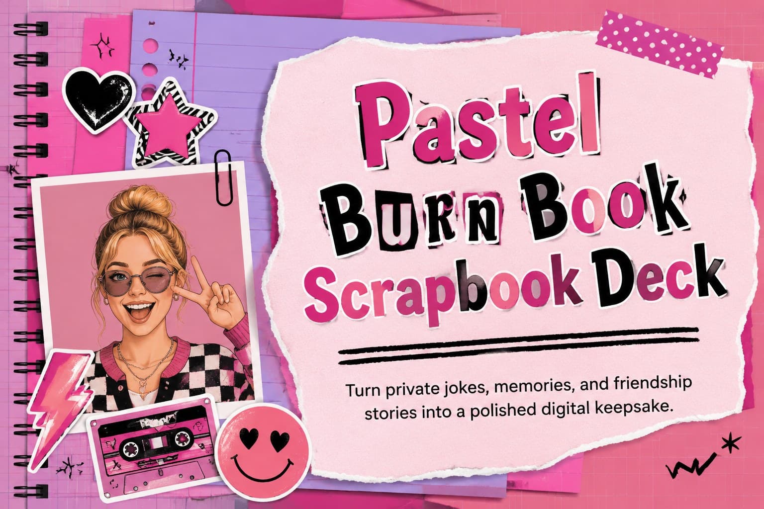 Pastel Burn Book Scrapbook Deck preview