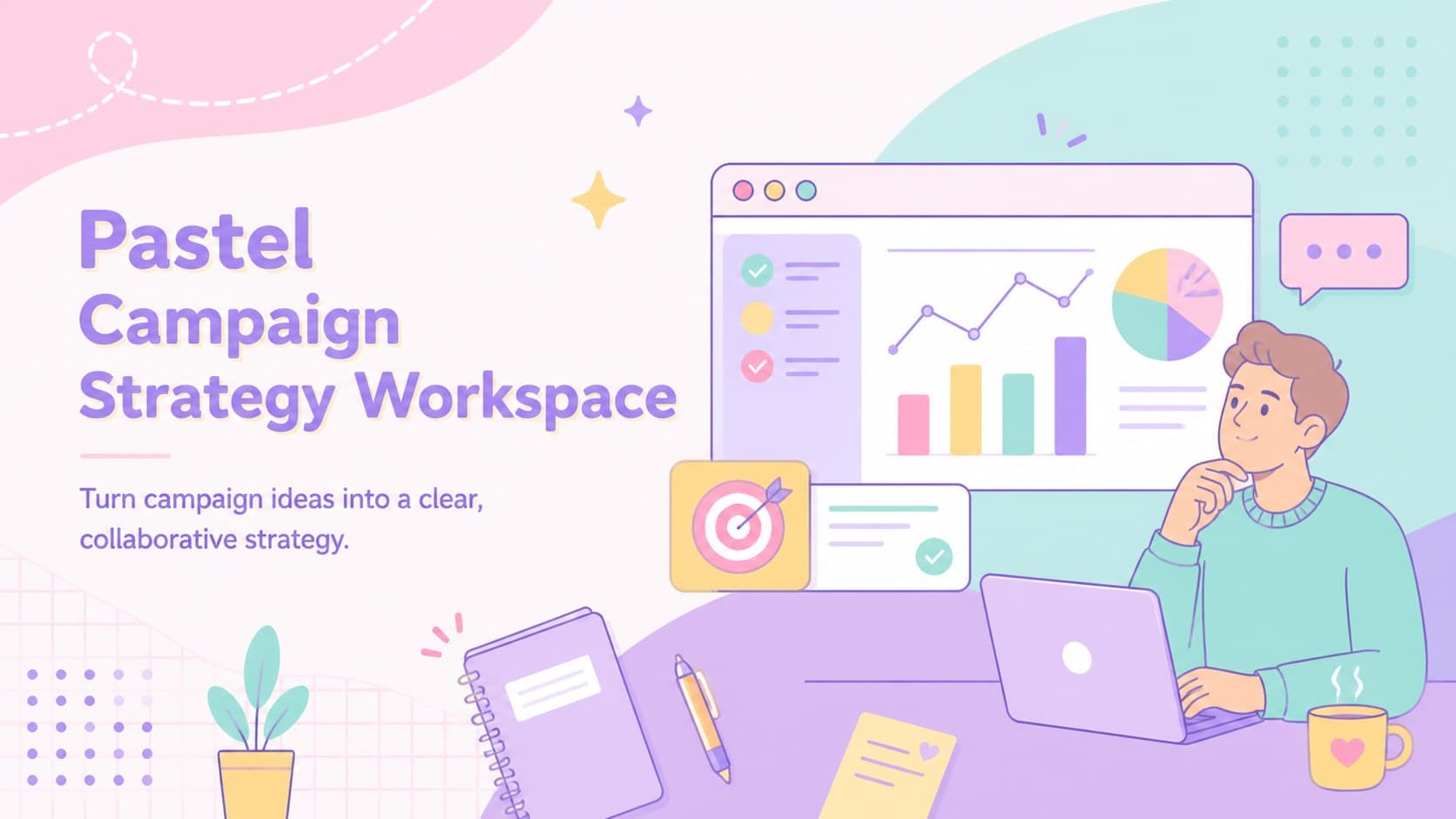 Pastel Campaign Strategy Workspace preview