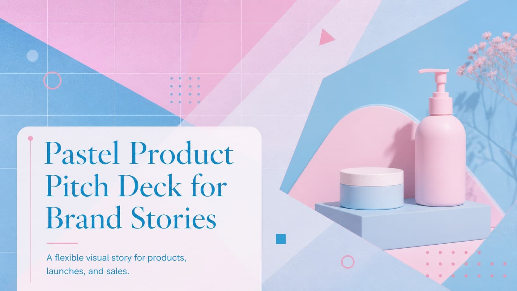Pastel Product Pitch Deck for Brand Stories preview