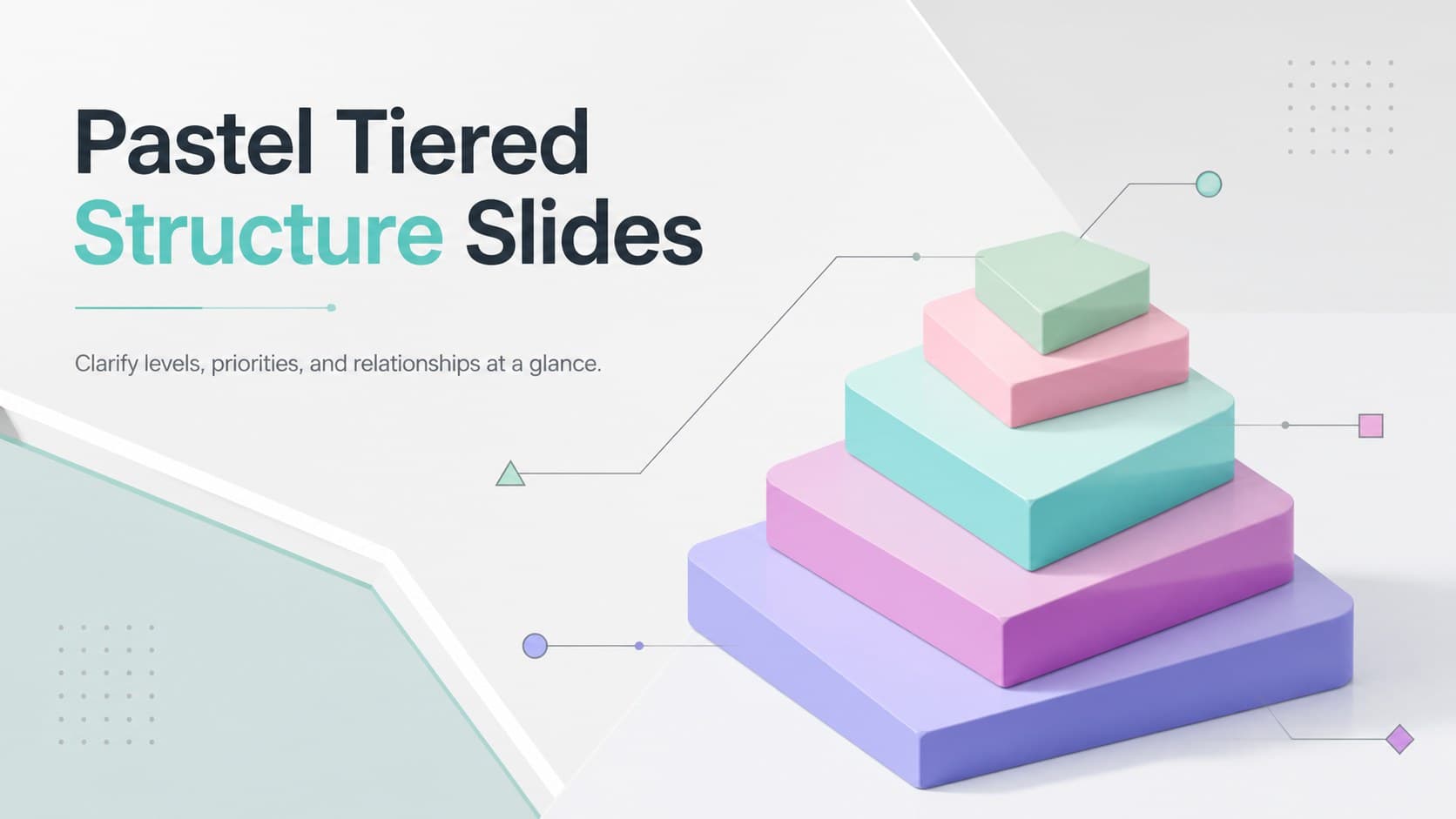 Pastel Tiered Structure Slides preview