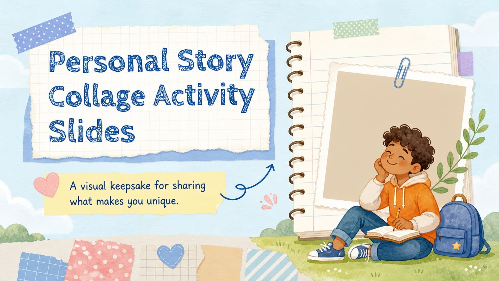 Personal Story Collage Activity Slides preview