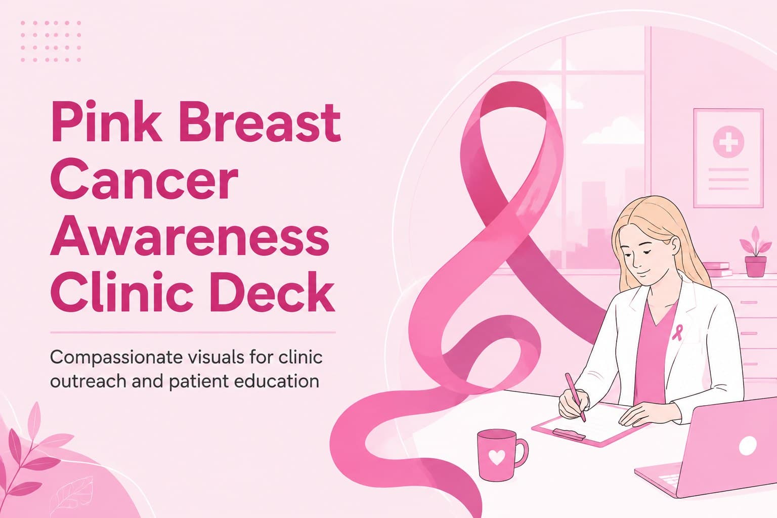 Pink Breast Cancer Awareness Clinic Deck preview