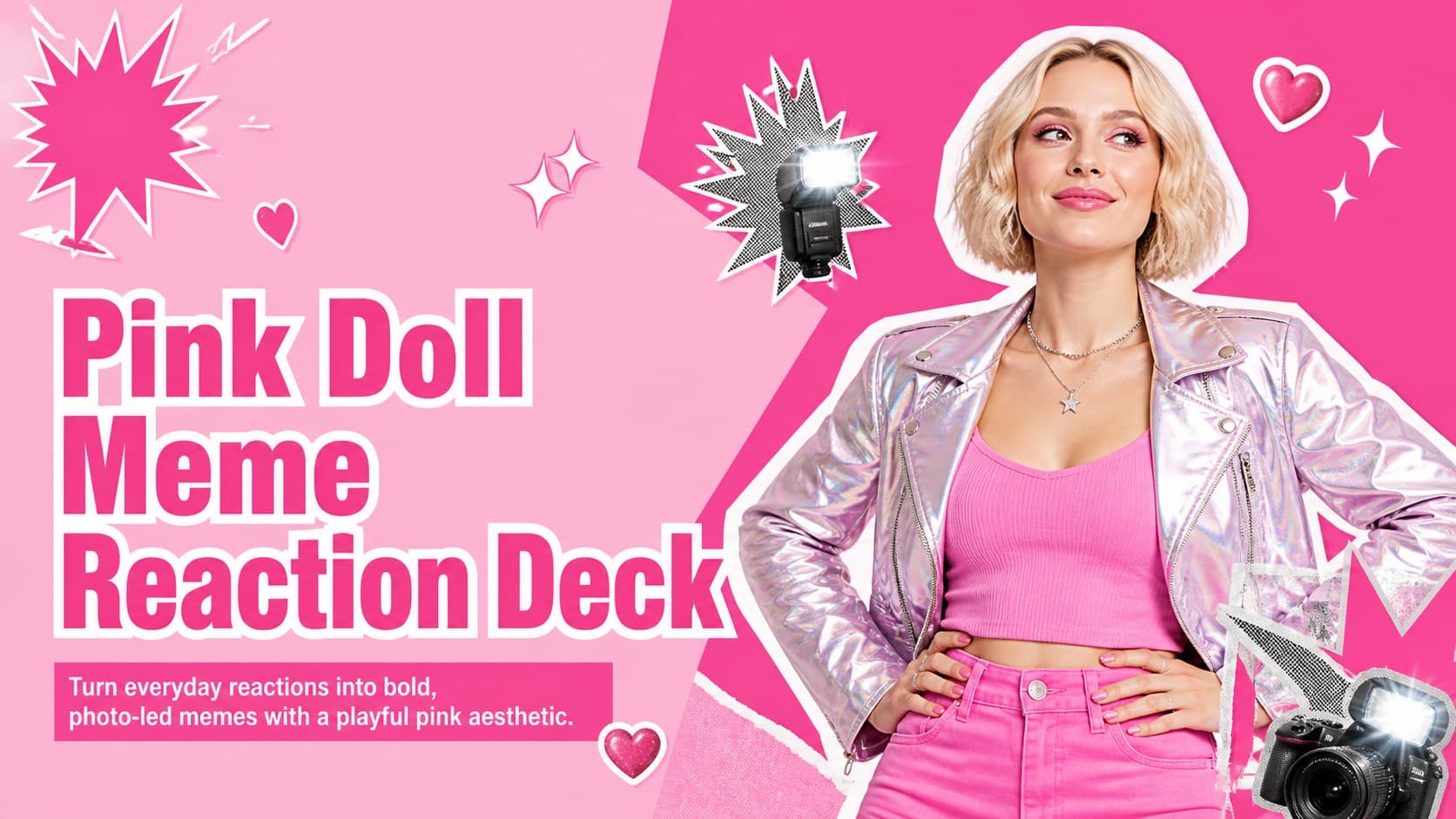 Pink Doll Meme Reaction Deck preview