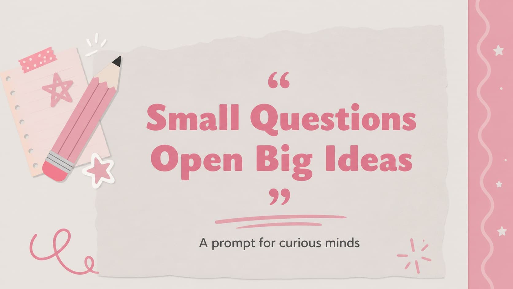 Quote slide highlighting a memorable learning message in pink grey brain presentation style.
