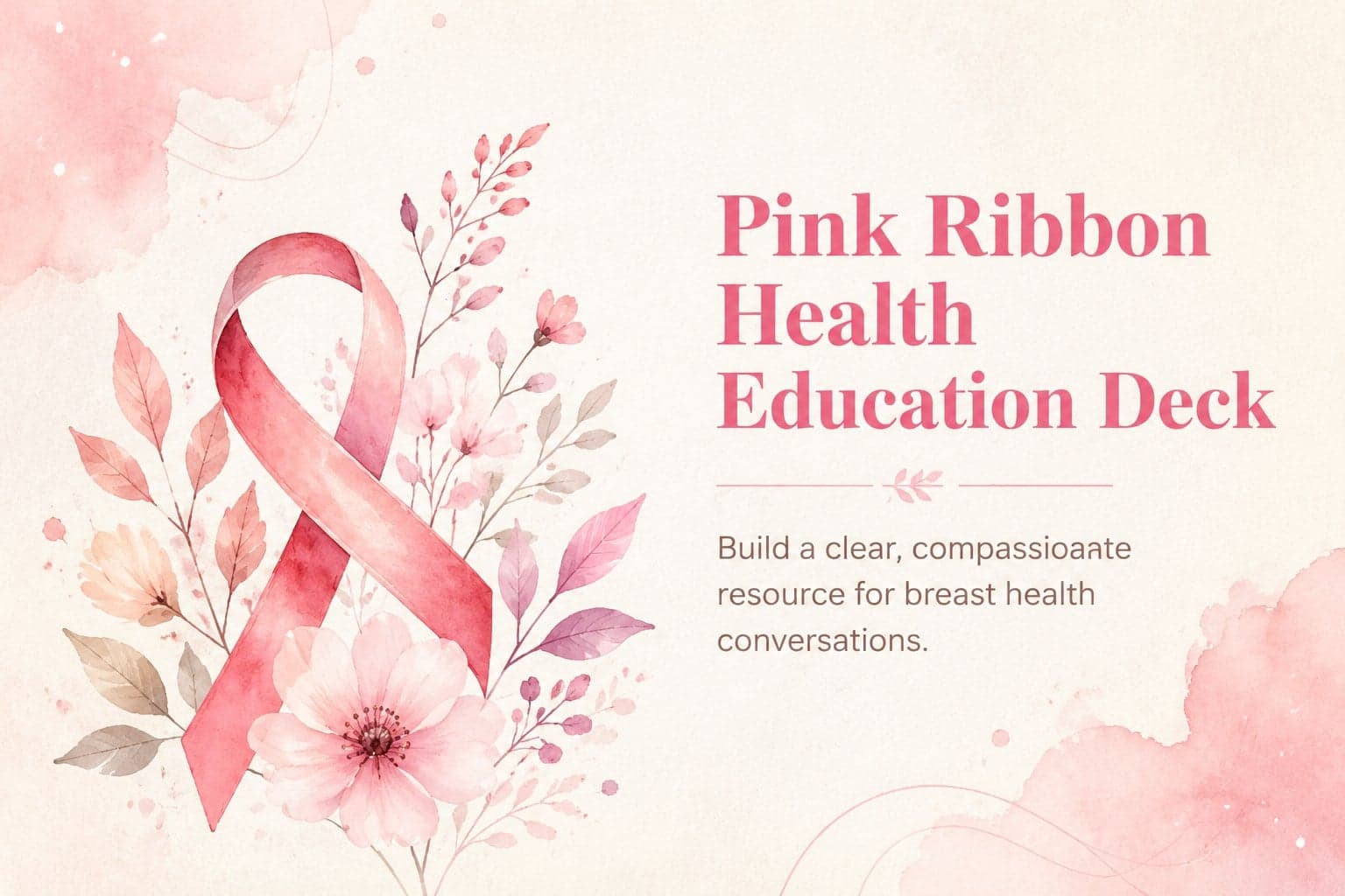 Pink Ribbon Health Education Deck preview