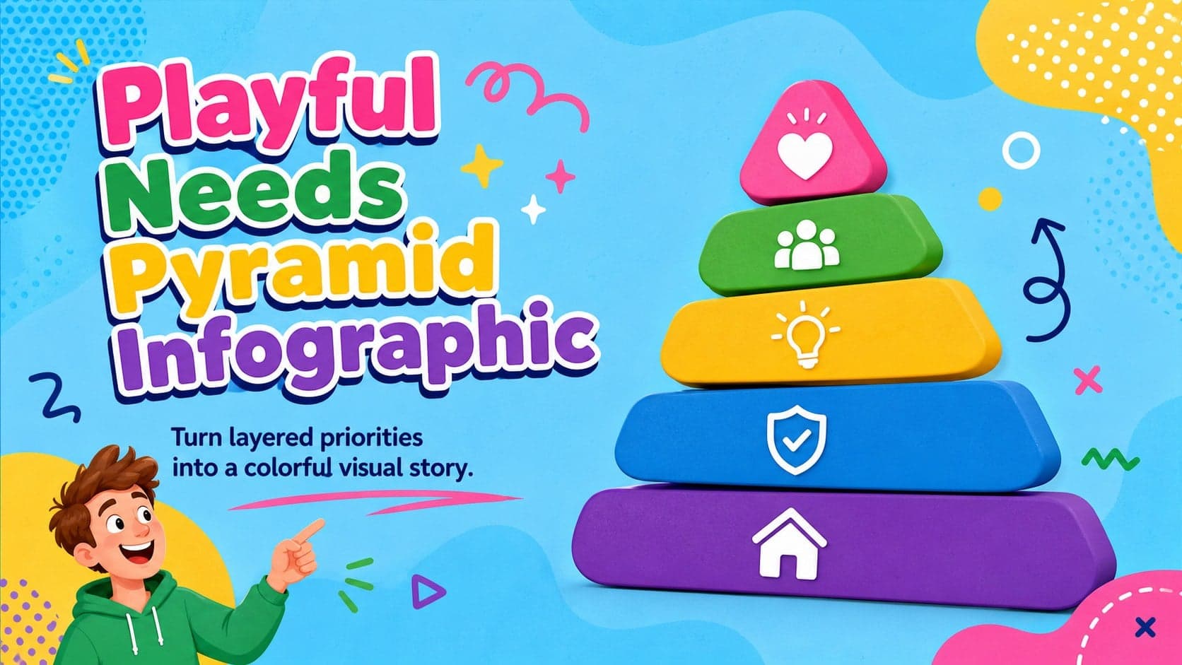 Playful Needs Pyramid Infographic preview