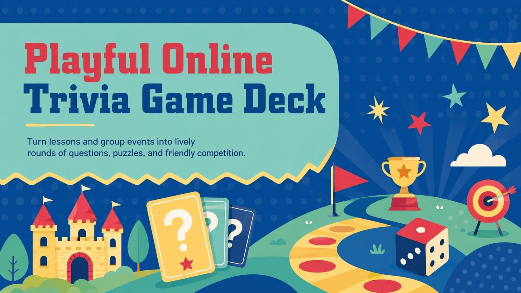 Playful Online Trivia Game Deck preview