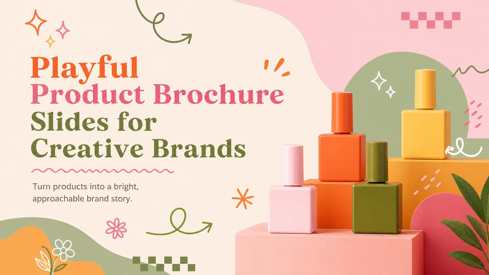Playful Product Brochure Slides for Creative Brands preview