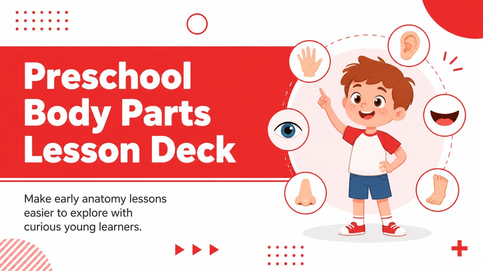 Preschool Body Parts Lesson Deck preview