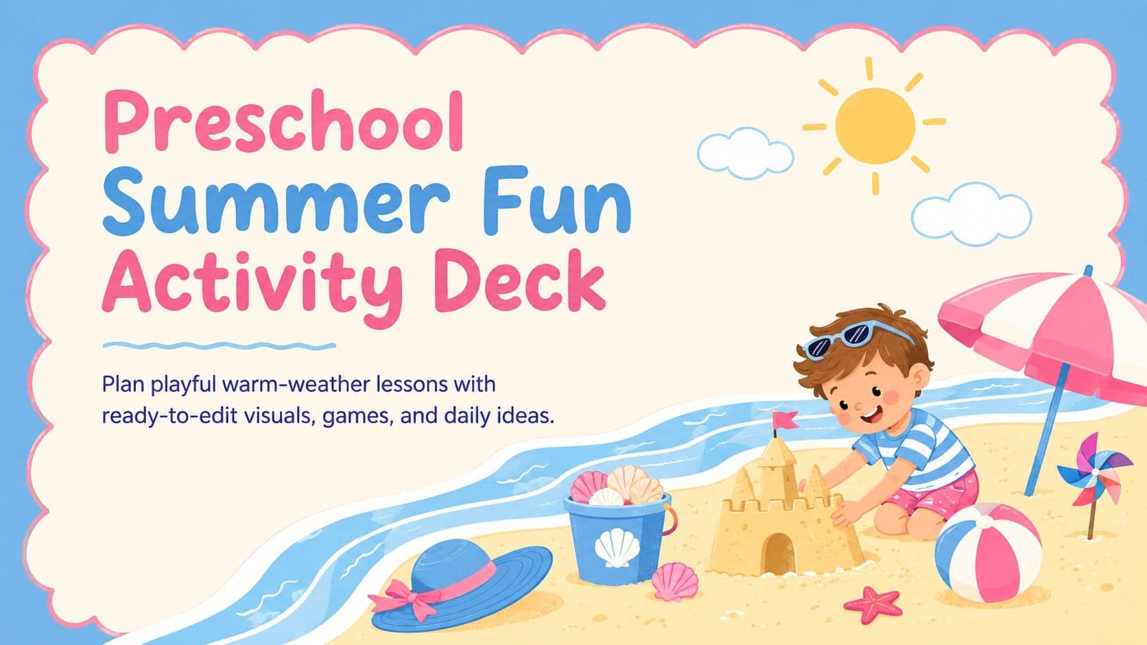 Preschool Summer Fun Activity Deck preview