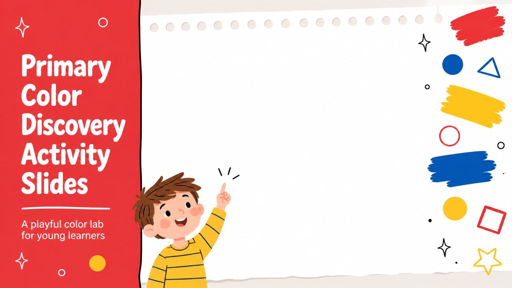 Primary Color Discovery Activity Slides preview
